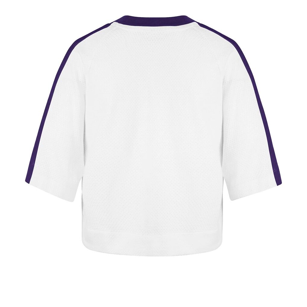Minnesota Vikings '47 Women's Big Overarch Drop Needle Raglan V-Neck T-Shirt