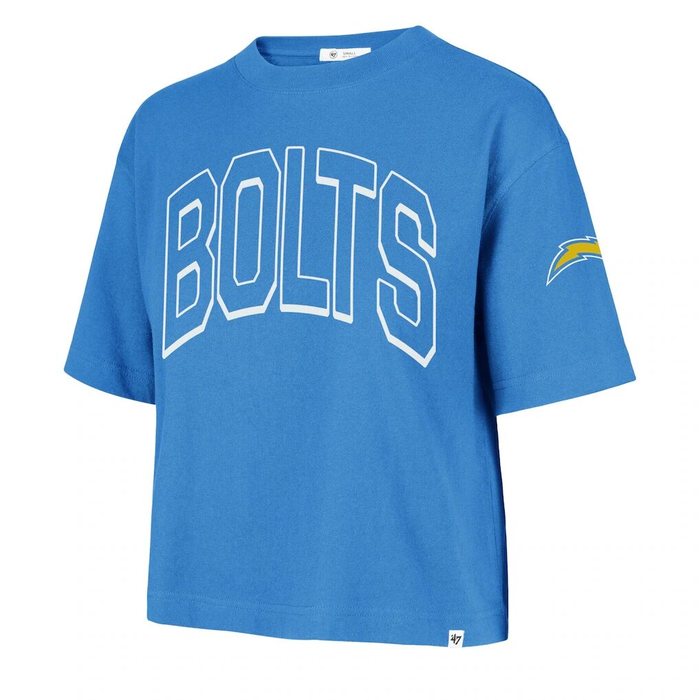 Los Angeles Chargers '47 Women's Call Out Reed City T-Shirt - Powder Blue