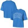 Detroit Lions '47 Women's Call Out Reed City T-Shirt - Blue - Front View