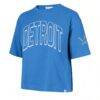 Detroit Lions '47 Women's Call Out Reed City T-Shirt - Blue - Side View