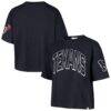 Houston Texans '47 Women's Call Out Reed City T-Shirt - Navy - Front View