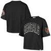 Cincinnati Bengals '47 Women's Call Out Reed City T-Shirt - Black - Front View
