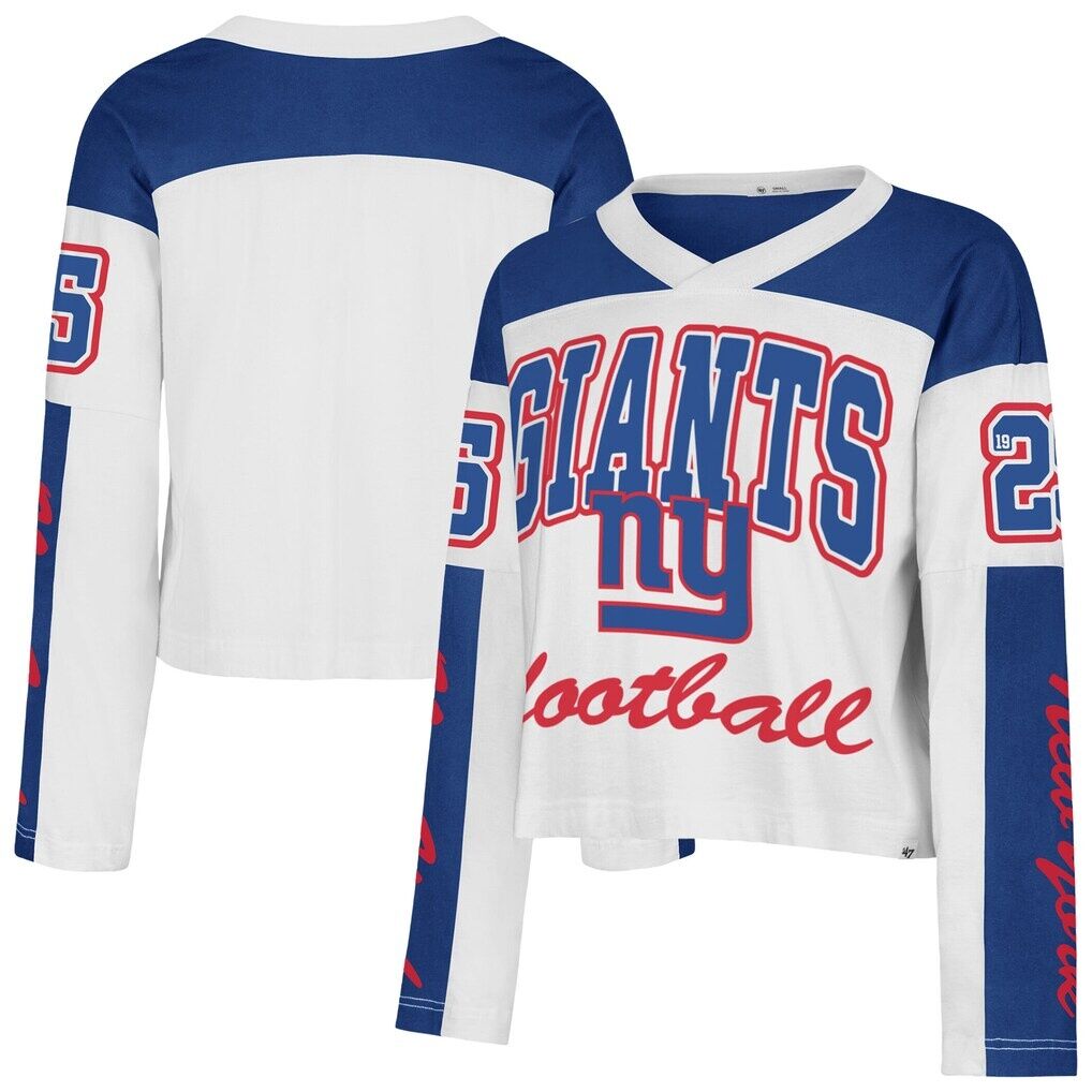 New York Giants '47 Women's Exclamation Metro Long-Sleeve Jersey T-Shirt
