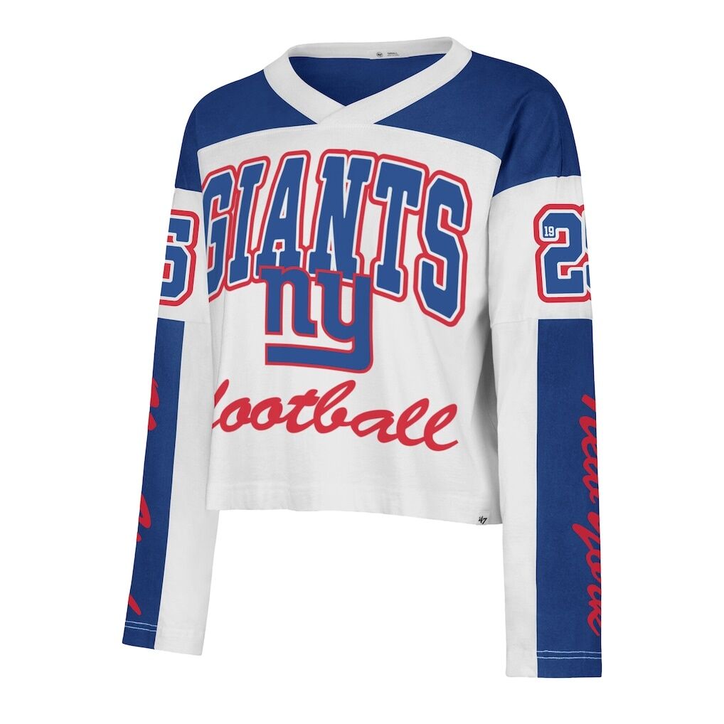 New York Giants '47 Women's Exclamation Metro Long-Sleeve Jersey T-Shirt