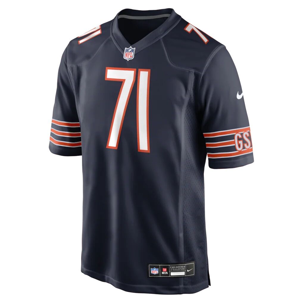Jedrick Wills Jr. Chicago Bears Nike Team Game Jersey