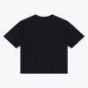 Atlanta Falcons Mitchell & Ness Women's Core Essentials Micro Logo Boxy Crop T-Shirt - Black - Side View