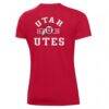 Utah Utes Under Armour Women's Performance Cotton T-Shirt - Red - Side View