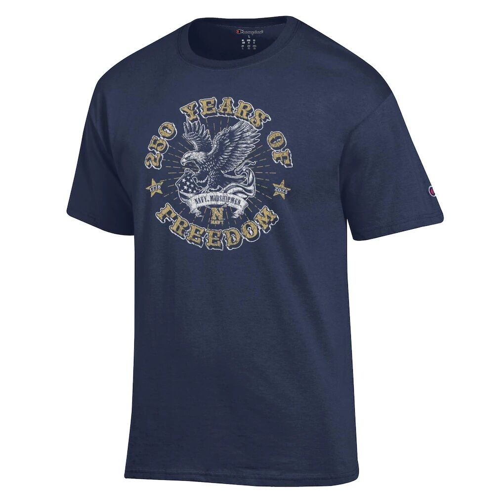 Navy Midshipmen Champion Americana 250 Years of Freedom Tonal T-Shirt