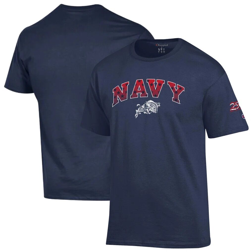 Navy Midshipmen Champion Americana 250th Arch T-Shirt