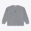 Jacksonville Jaguars Mitchell & Ness Micro Logo Fleece Sweatshirt - Gray - Front View