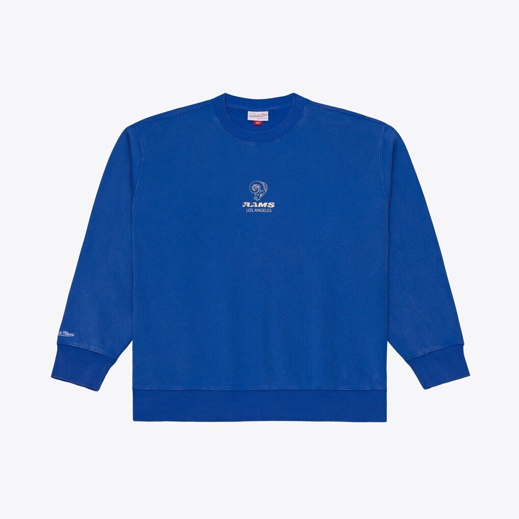Los Angeles Rams Mitchell & Ness Micro Logo Fleece Sweatshirt - Royal