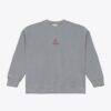 Arizona Cardinals Mitchell & Ness Micro Logo Fleece Sweatshirt - Gray - Front View