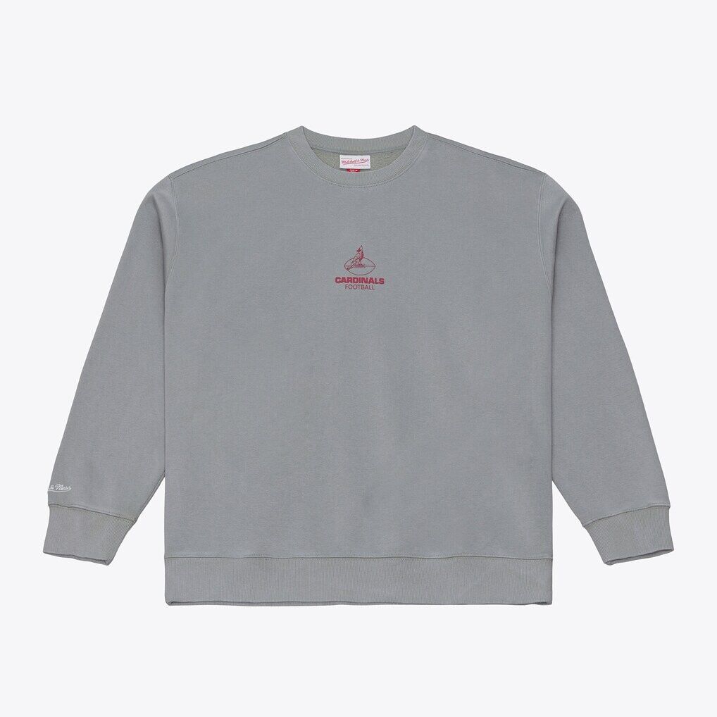 Arizona Cardinals Mitchell & Ness Micro Logo Fleece Sweatshirt