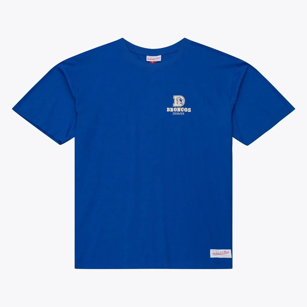 Denver Broncos Mitchell & Ness Core Essentials Micro Logo T-Shirt - Royal