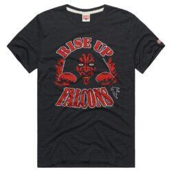 Atlanta Falcons Homage Unisex Star Wars x NFL Tri-Blend T-Shirt - Charcoal - Front View