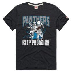 Carolina Panthers Homage Unisex Star Wars x NFL Tri-Blend T-Shirt - Charcoal - Front View
