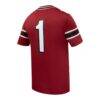 #1 South Carolina Gamecocks Nike Home Replica Football Jersey - Garnet - Detail View