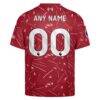 Liverpool adidas Youth 2026/27 Home On-Field Authentic Custom Jersey - Red - Detail View