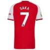 Bukayo Saka Arsenal adidas 2026/27 Home Authentic Jersey - Red - Detail View