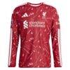 Virgil van Dijk Liverpool adidas 2026/27 Home On-Field Authentic Long Sleeve Jersey - Red - Side View