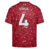 Virgil van Dijk Liverpool adidas Youth 2026/27 Home On-Field Authentic Jersey - Red - Detail View