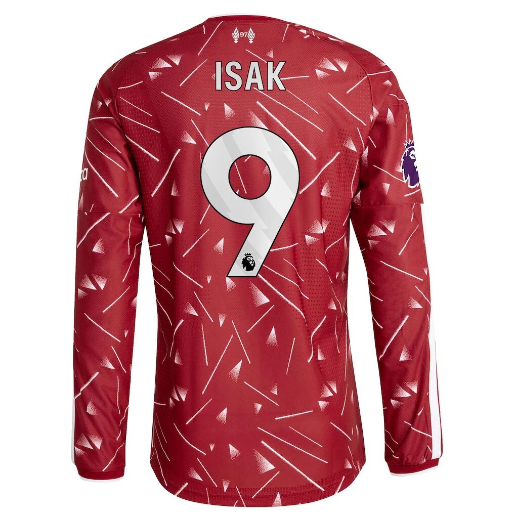 Alexander Isak Liverpool adidas 2026/27 Home On-Field Authentic Long Sleeve Jersey