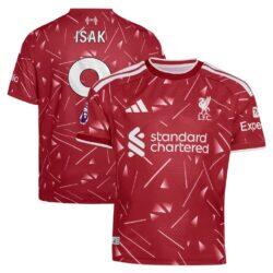 Alexander Isak Liverpool adidas Youth 2026/27 Home On-Field Authentic Jersey - Red - Front View