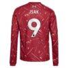 Alexander Isak Liverpool adidas Youth 2026/27 Home Replica Long Sleeve Jersey - Red - Detail View