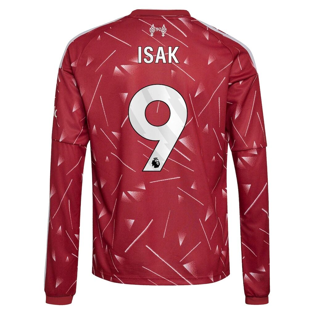 Alexander Isak Liverpool adidas Youth 2026/27 Home Replica Long Sleeve Jersey