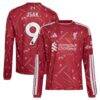 Alexander Isak Liverpool adidas Youth 2026/27 Home Replica Long Sleeve Jersey - Red - Front View