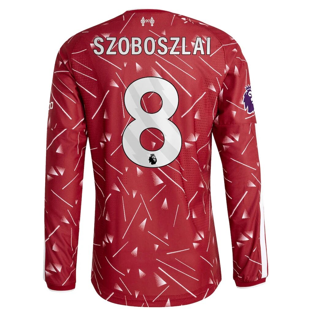 Dominik Szoboszlai Liverpool adidas 2026/27 Home On-Field Authentic Long Sleeve Jersey