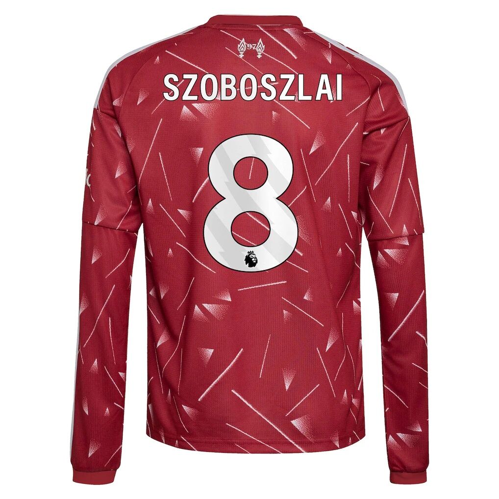Dominik Szoboszlai Liverpool adidas Youth 2026/27 Home Replica Long Sleeve Jersey