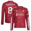 Dominik Szoboszlai Liverpool adidas Youth 2026/27 Home Replica Long Sleeve Jersey - Red - Front View