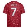 Florian Wirtz Liverpool adidas Youth 2026/27 Home On-Field Authentic Jersey - Red - Detail View