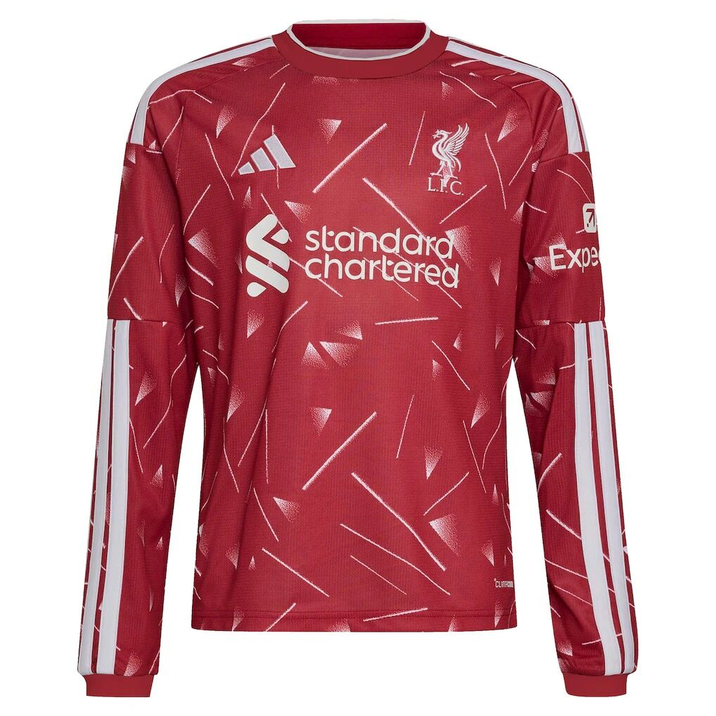 Florian Wirtz Liverpool adidas Youth 2026/27 Home Replica Long Sleeve Jersey