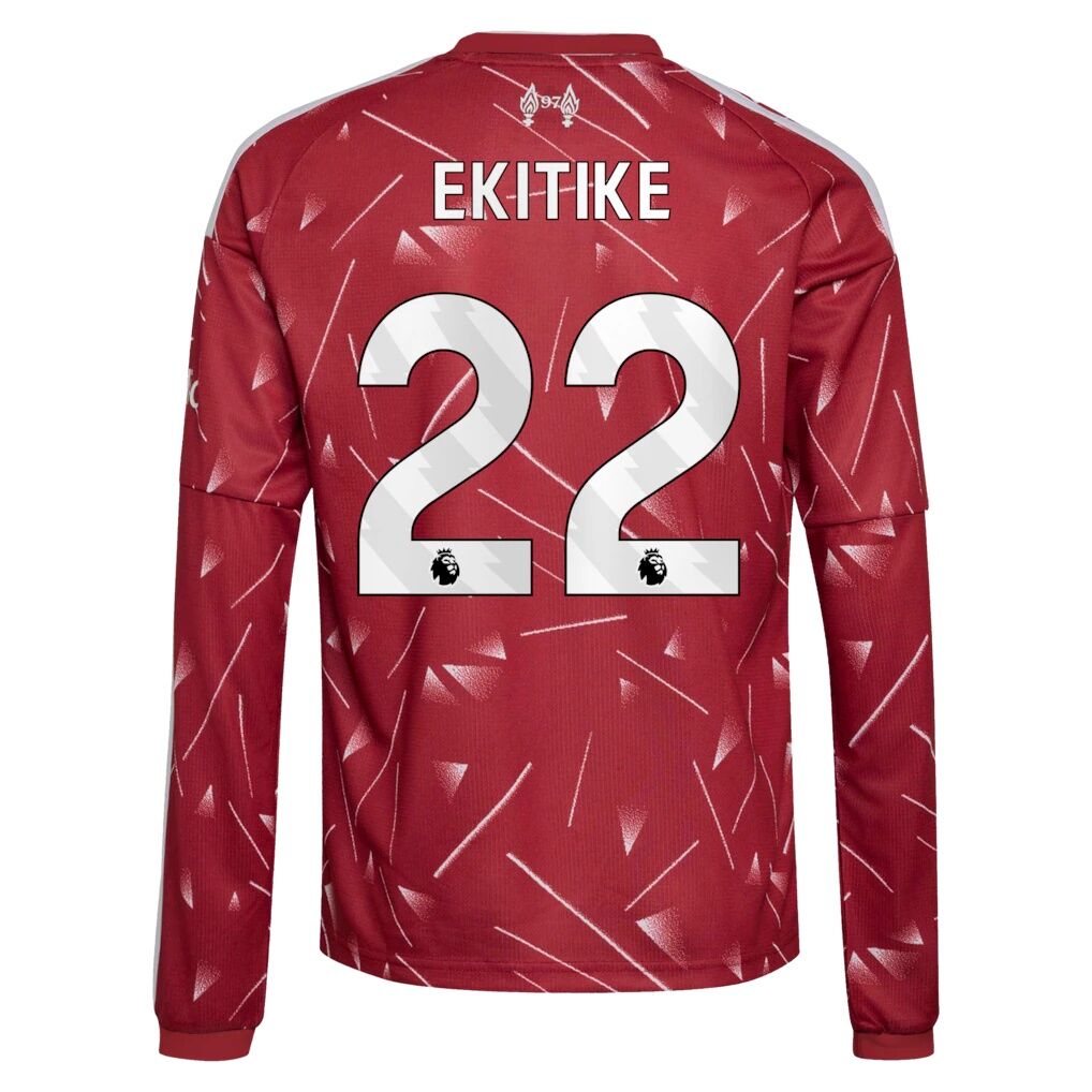 Hugo Ekitike Liverpool adidas Youth 2026/27 Home Replica Long Sleeve Jersey