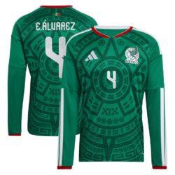 Edson Álvarez Mexico National Team adidas 2026  Home Replica Long Sleeve Jersey