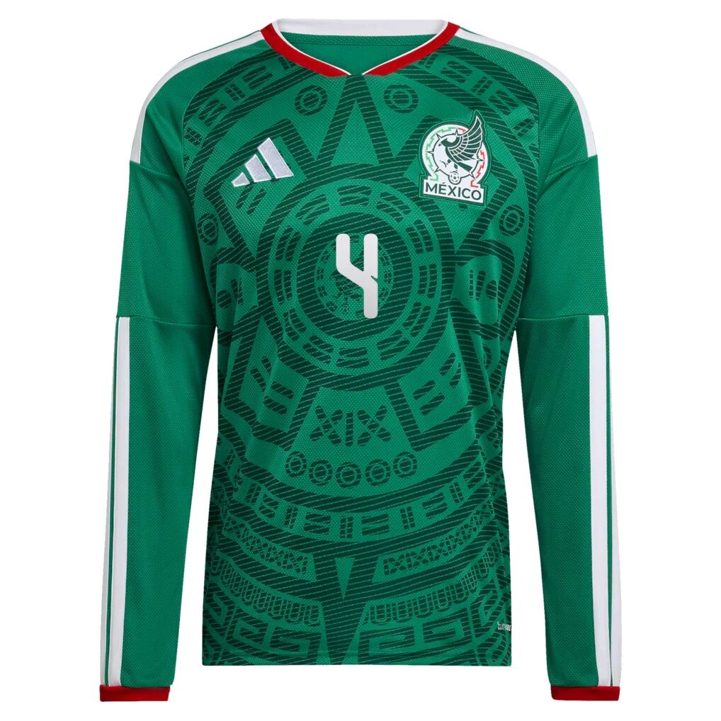 Edson Álvarez Mexico National Team adidas 2026  Home Replica Long Sleeve Jersey