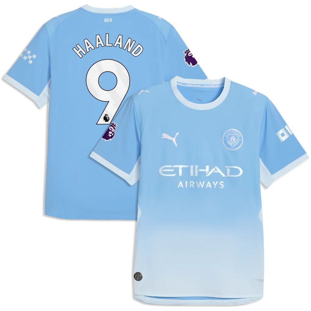 Erling Haaland Manchester City Puma 2026/27 Home On-Field Authentic Jersey - Light Blue