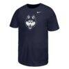UConn Huskies Nike Youth Logo T-Shirt - Navy - Side View
