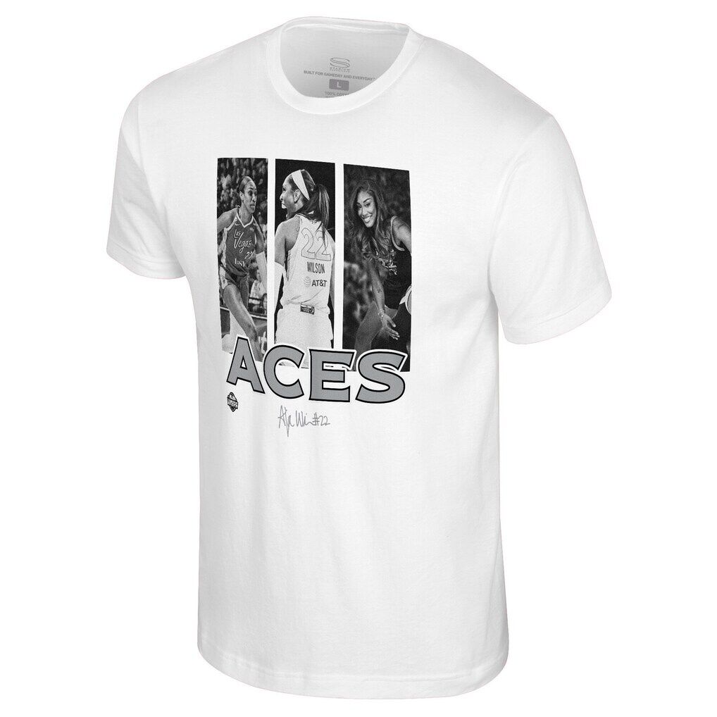 A'ja Wilson Las Vegas Aces Stadium Essentials Unisex Team Player Hustle T-Shirt
