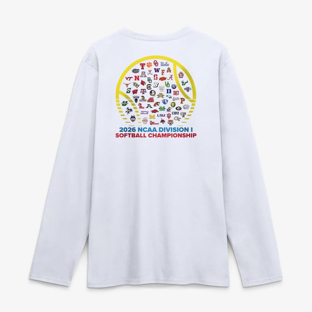 2026 NCAA Softball Women's College World Series First Base Finesse Long Sleeve T-Shirt