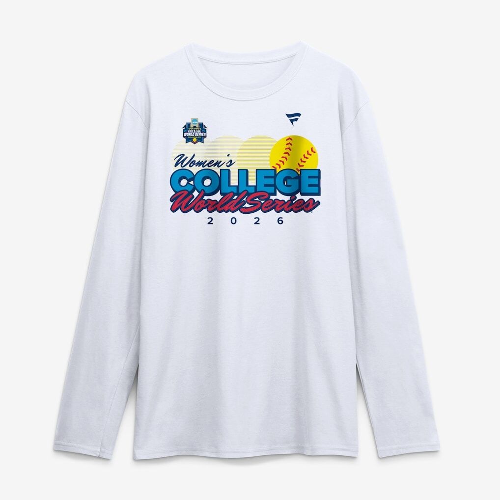 2026 NCAA Softball Women's College World Series First Base Finesse Long Sleeve T-Shirt