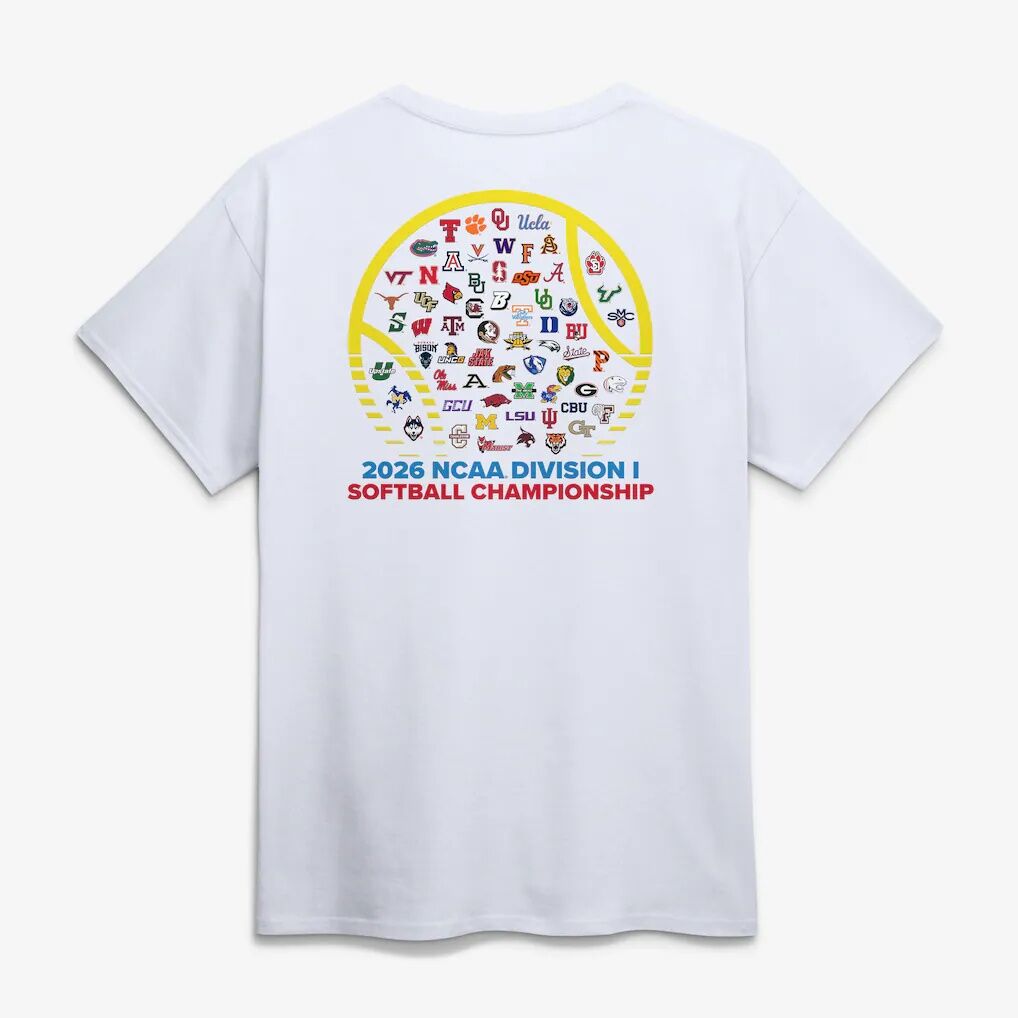 2026 NCAA Softball Women's College World Series First Base Finesse T-Shirt