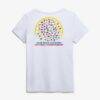 Women's 2026 NCAA Softball Women's College World Series First Base Finesse V-Neck T-Shirt - White - Detail View