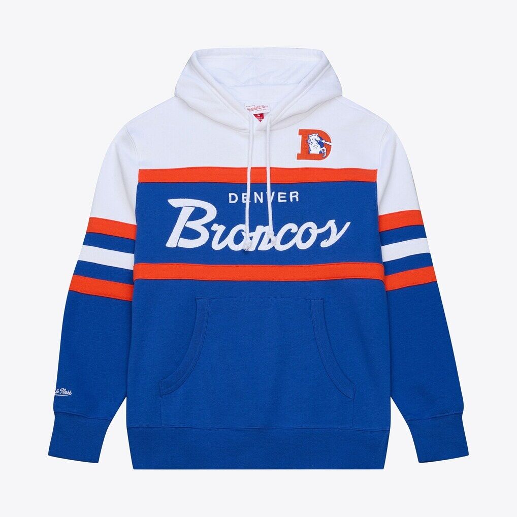 Denver Broncos Mitchell & Ness Head Coach Hoodie - Royal