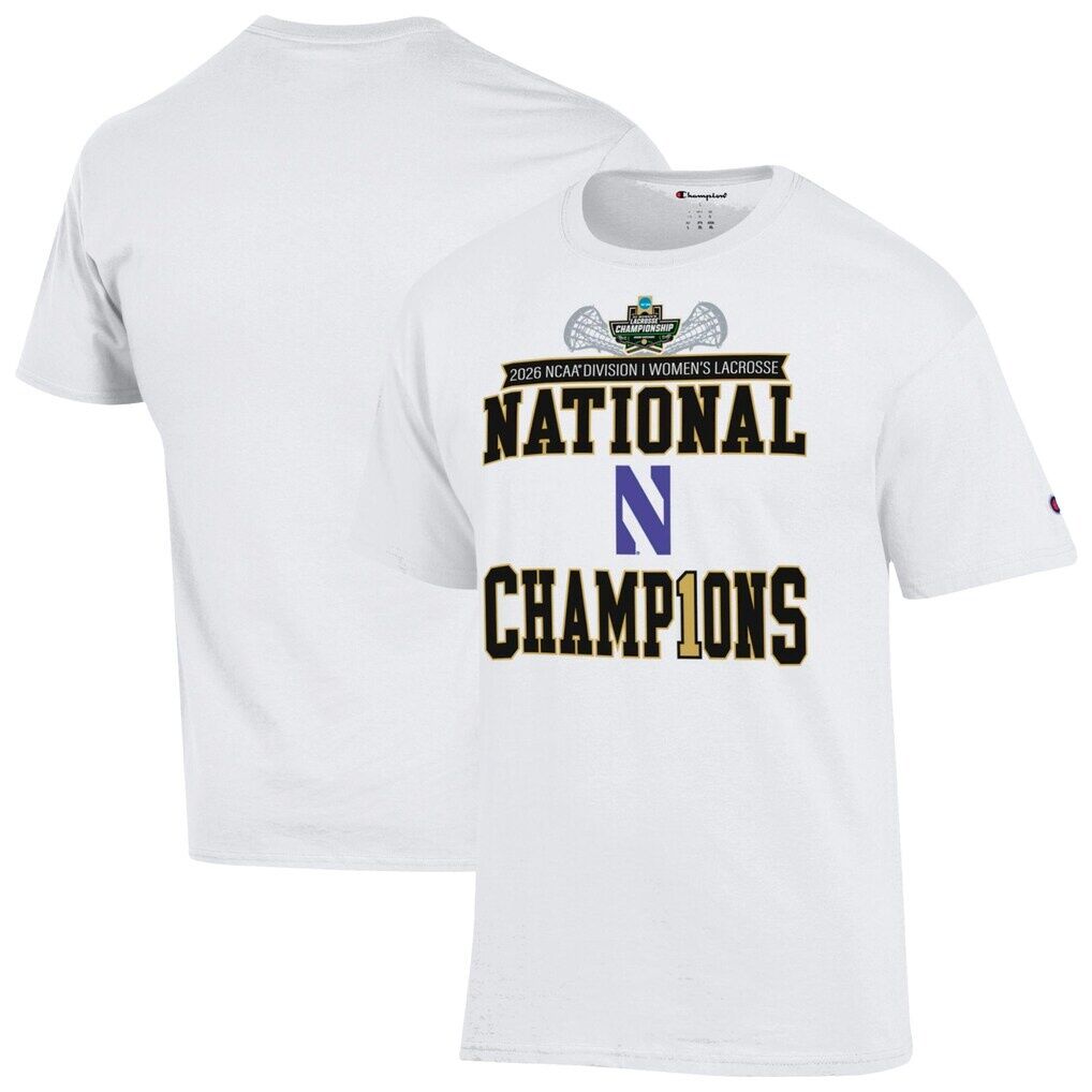 Northwestern Wildcats Champion Unisex 2026 NCAA Women's Lacrosse National Champions Locker Room T-Shirt