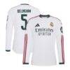 Jude Bellingham Real Madrid adidas 2026/27 Home On-Field Authentic Long Sleeve Jersey - White - Front View