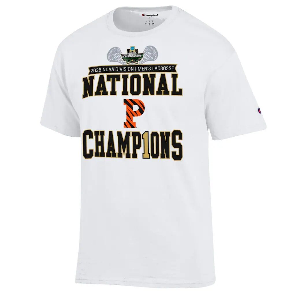 Princeton Tigers Champion Unisex 2026 NCAA Men's Lacrosse National Champions Locker Room T-Shirt