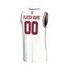 Santa Clara Broncos GameDay Greats Unisex NIL Pick-A-Player Men's Basketball Lightweight Jersey - White - Detail View